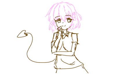 星之美少女？粉毛胸口一个星星标志